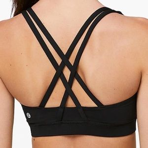 Lululemon Energy Bra in Black size 4